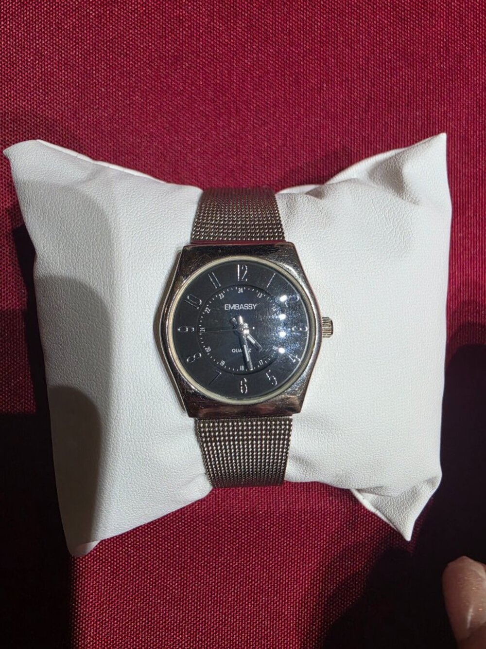 Classic Embassy Watch by Gruen Mesh Band